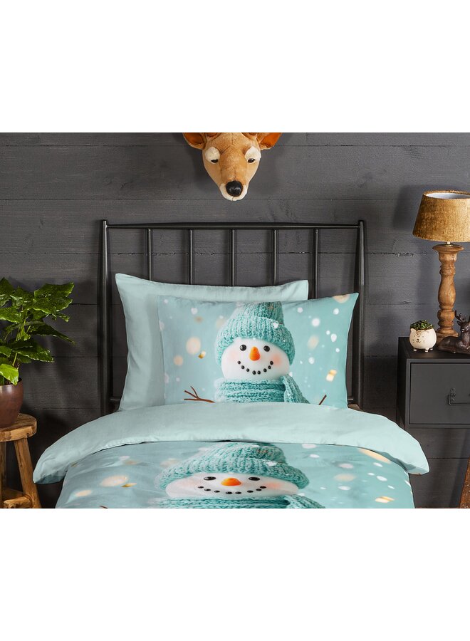 Good Morning Dekbedovertrek Kids Pierre Mintgroen - Flanel