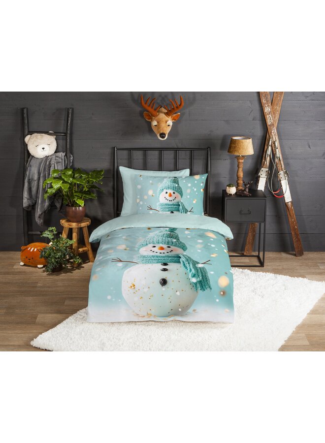 Good Morning Dekbedovertrek Kids Pierre Mintgroen - Flanel