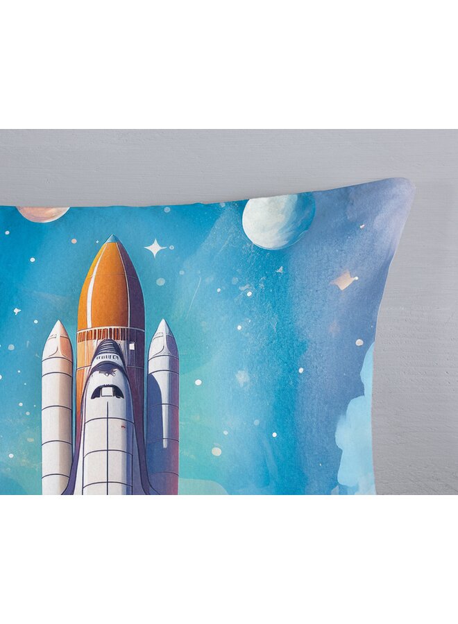 Good Morning Dekbedovertrek Kids Fred Blauw - Flanel