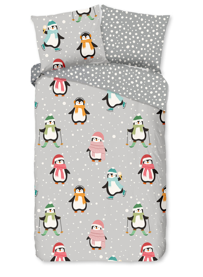 Dekbedovertrek Kids Liam Grijs - Flanel