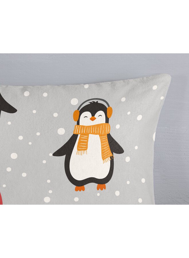 Good Morning Dekbedovertrek Kids Liam Grijs - Flanel