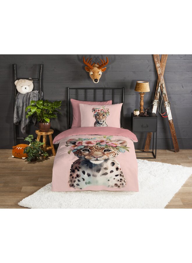 Good Morning Dekbedovertrek Kids Kiran Roze - Flanel