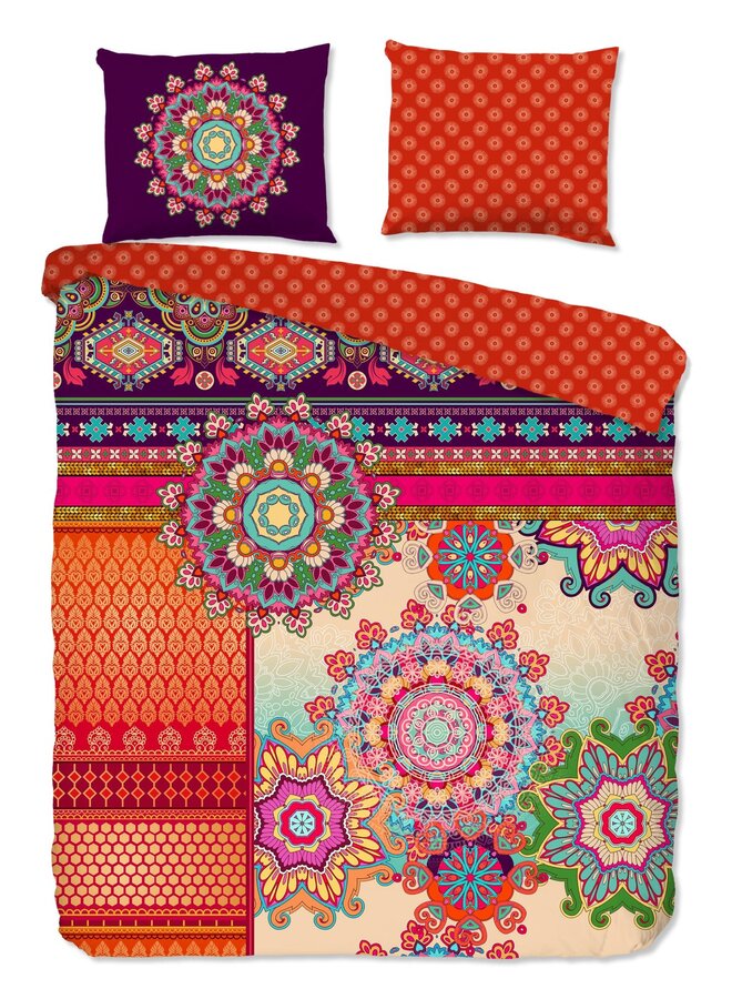 Dekbedovertrek Sherhia Multi - Katoensatijn PL1