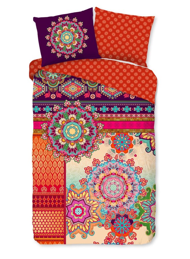 HIP Dekbedovertrek Sherhia Multi - Katoensatijn