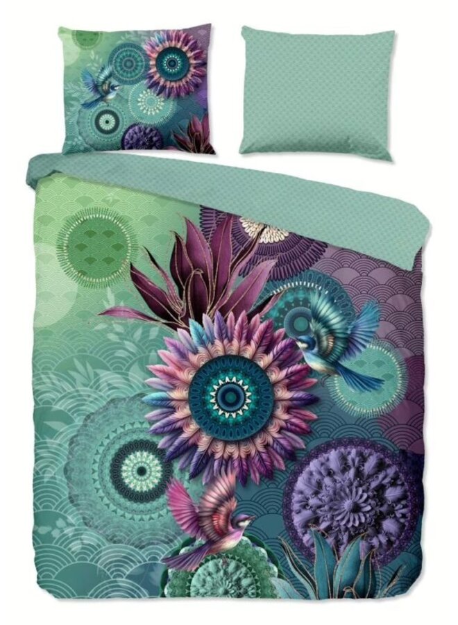 Dekbedovertrek Vespera Mintgroen - Katoensatijn PL1