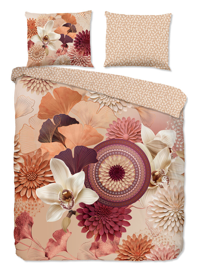 Dekbedovertrek Quente Zand - Katoensatijn