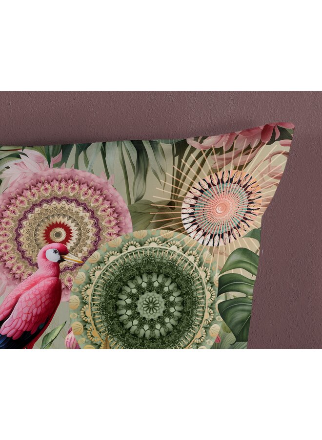 HIP Dekbedovertrek Palay Groen - Katoensatijn