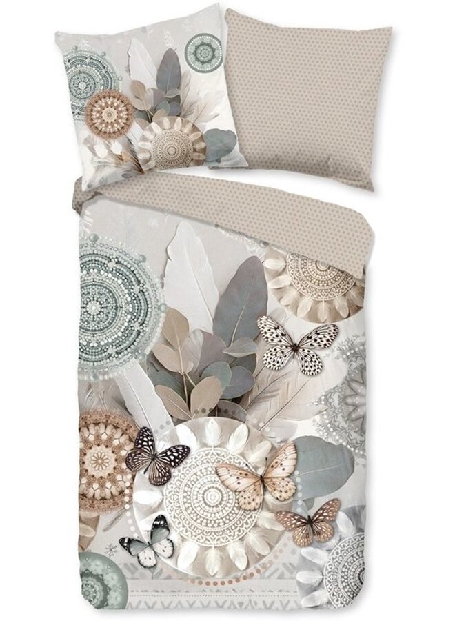 Dekbedovertrek Alrune Grijs - Katoensatijn PL1