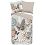 HIP Dekbedovertrek Alrune Grijs - Katoensatijn