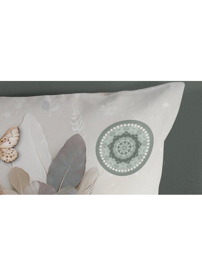 HIP Dekbedovertrek Alrune Grijs - Katoensatijn