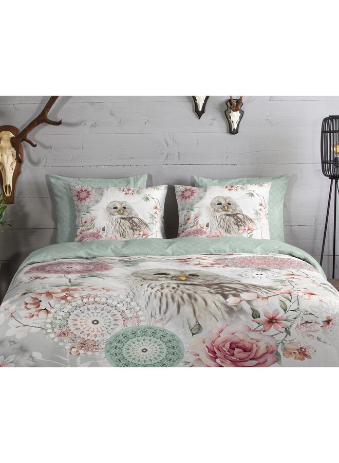 HIP Dekbedovertrek Omaira Ecru - Flanel