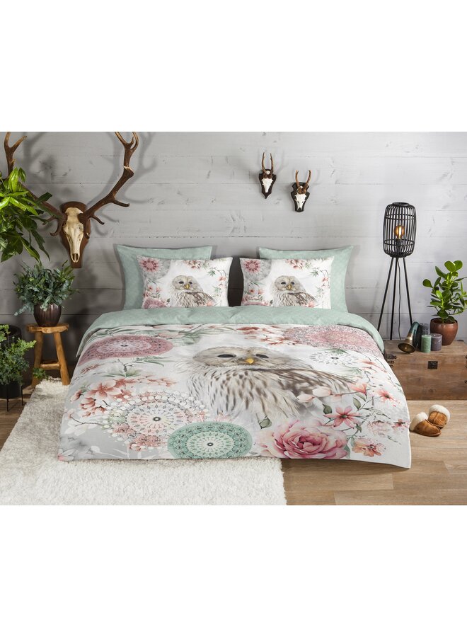 HIP Dekbedovertrek Omaira Ecru - Flanel