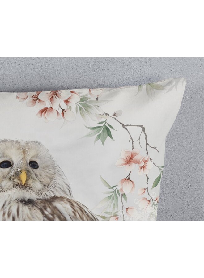 HIP Dekbedovertrek Omaira Ecru - Flanel