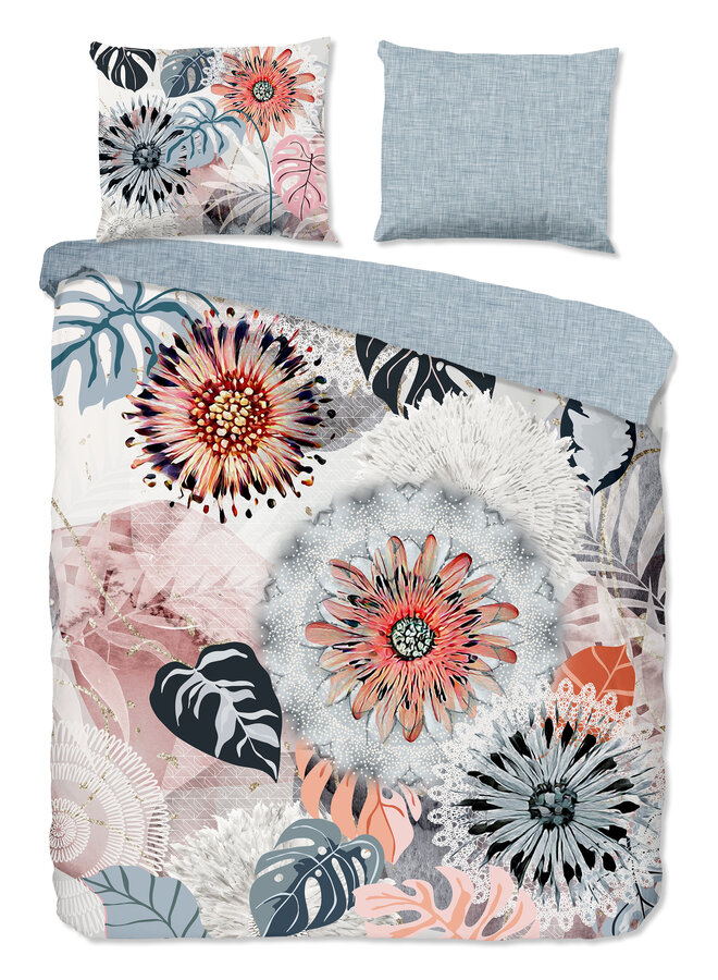 Dekbedovertrek Ralvira Grijs - Flanel PL1