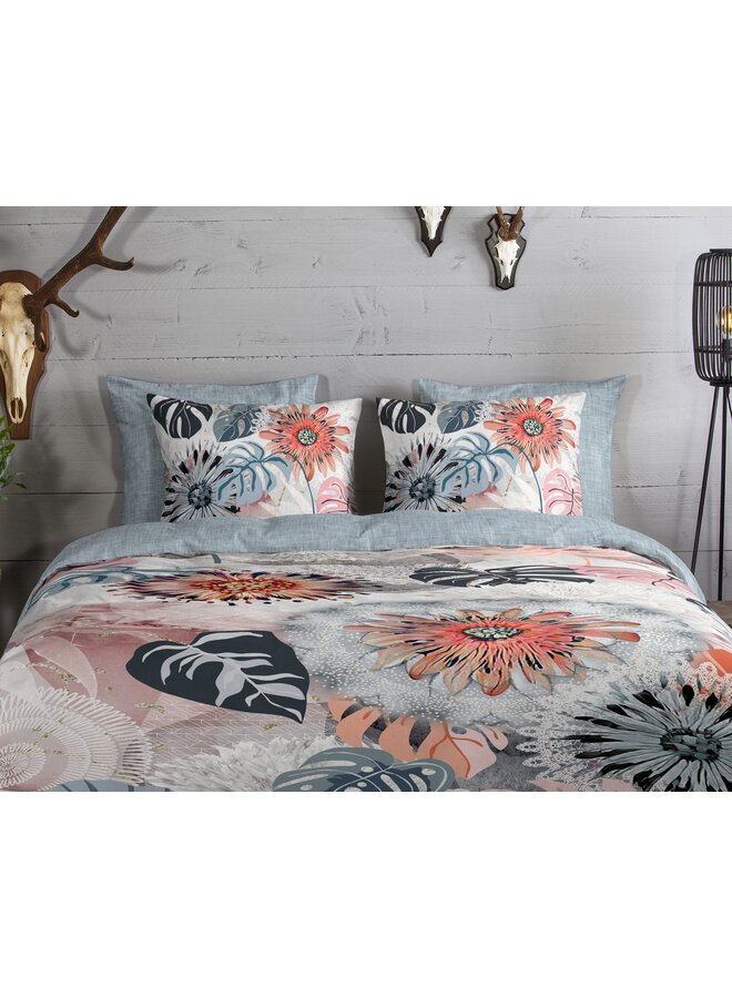 HIP Dekbedovertrek Ralvira Grijs - Flanel