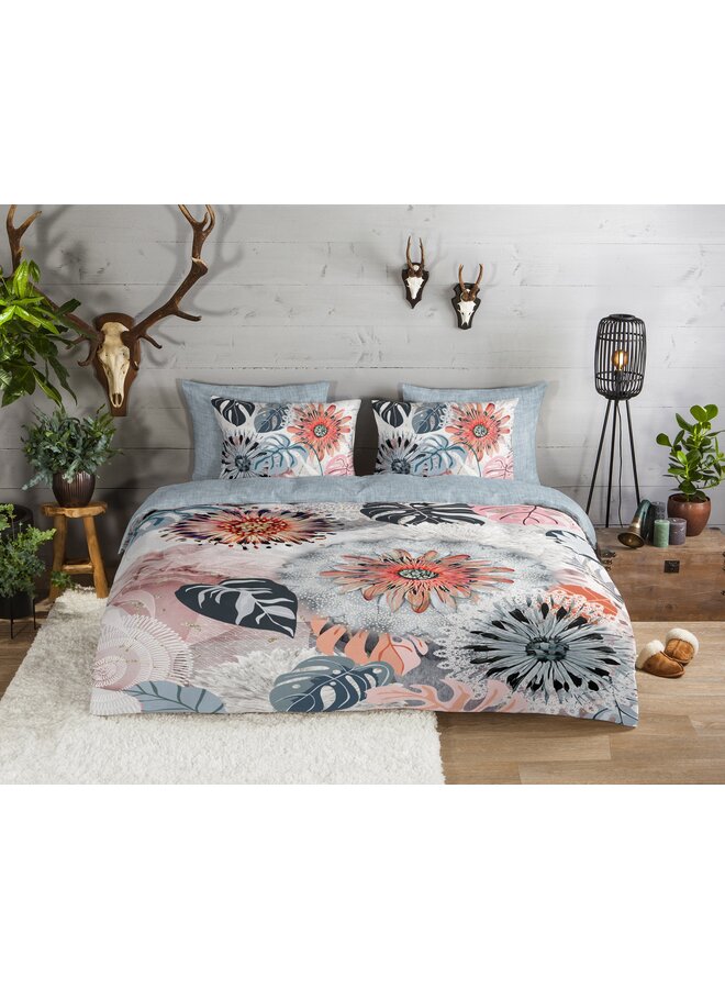 HIP Dekbedovertrek Ralvira Grijs - Flanel