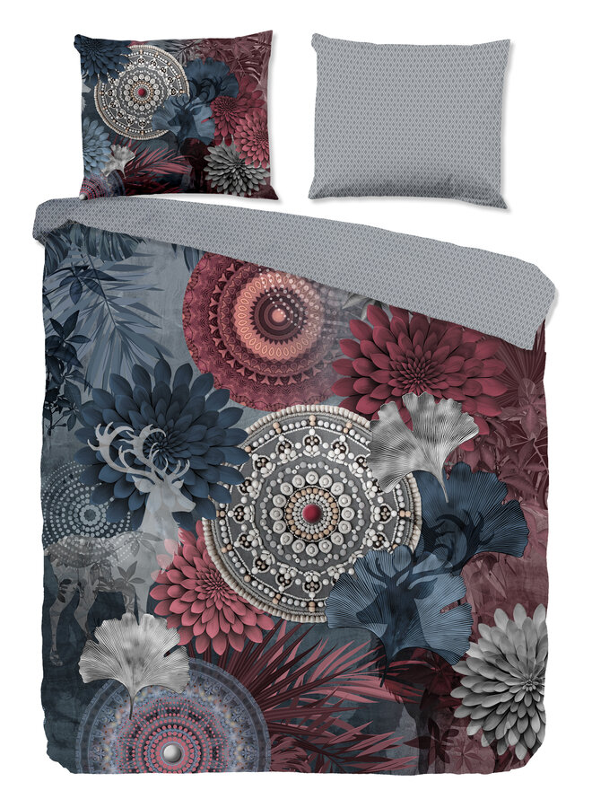 Dekbedovertrek Makenna Grijs - Flanel PL1