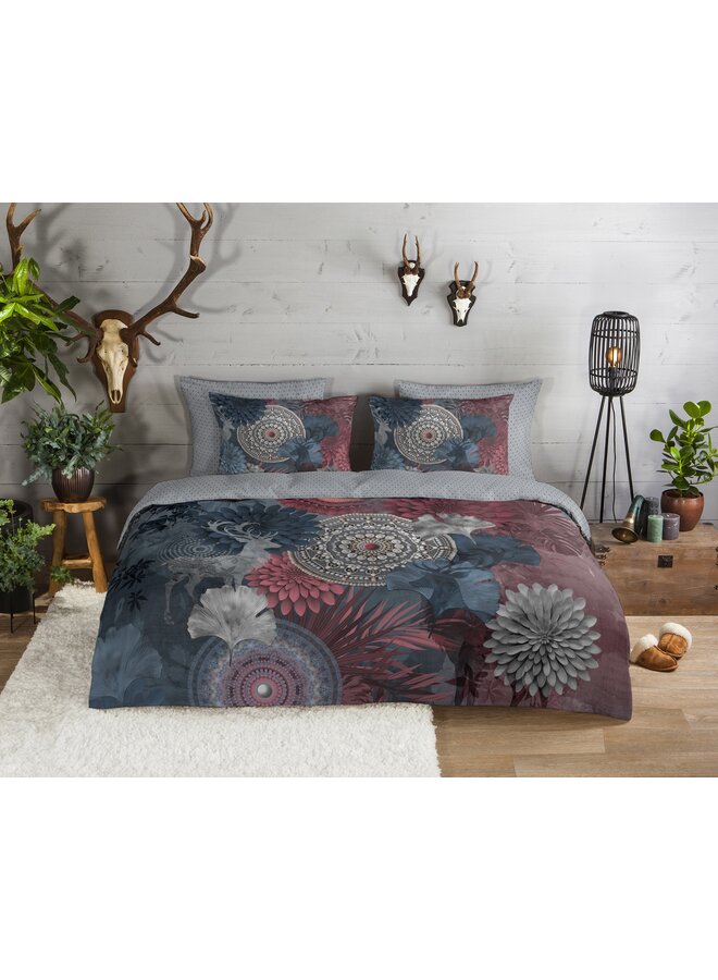 HIP Dekbedovertrek Makenna Grijs - Flanel