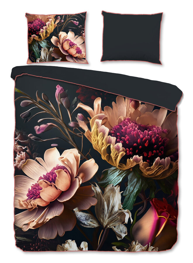 Dekbedovertrek Straizo Antraciet - Katoensatijn