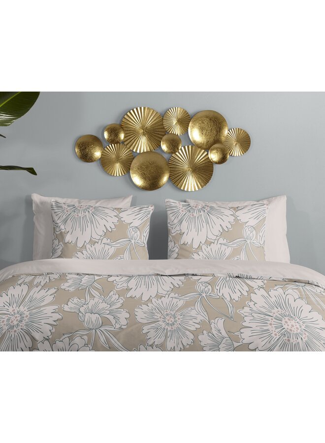 Descanso Dekbedovertrek Ancona Zand - Katoensatijn