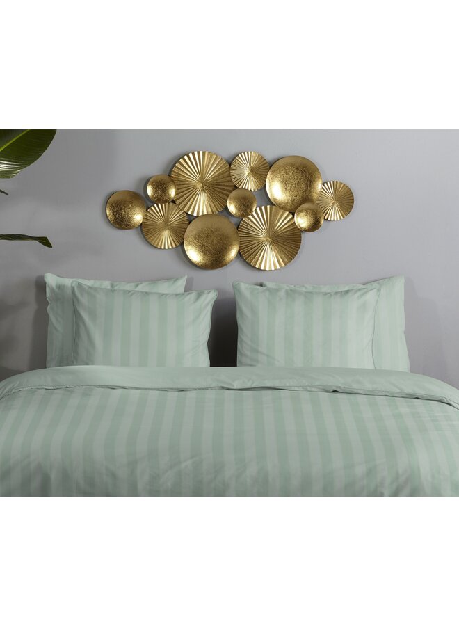 Descanso Dekbedovertrek Hotel Linnen Sevilla Groen - Katoensatijn