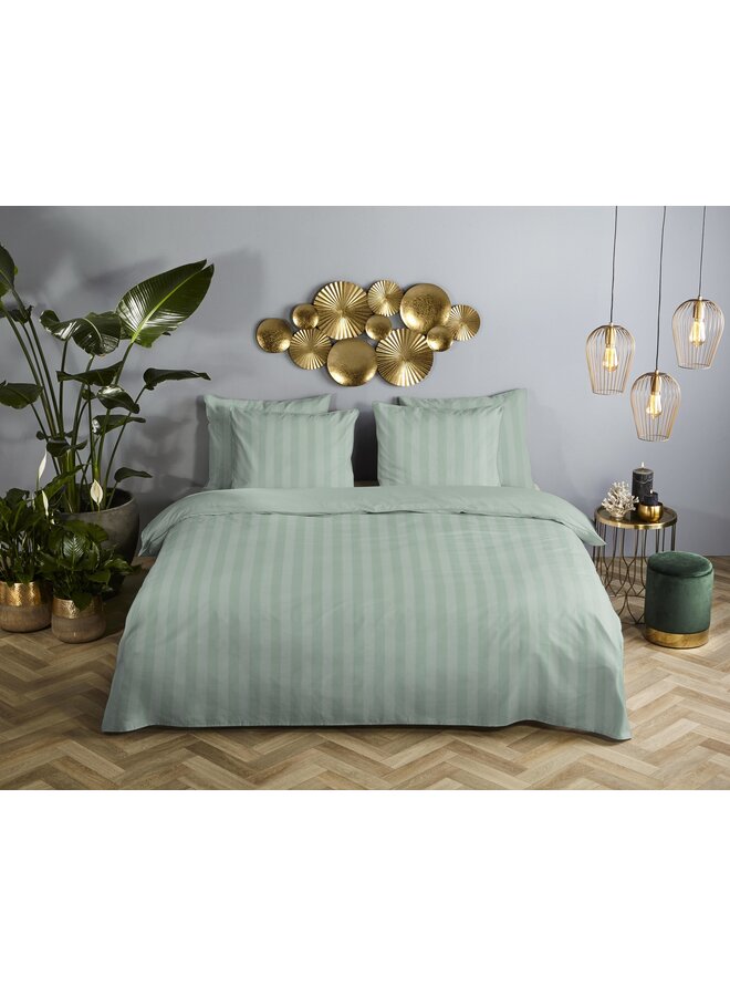 Descanso Dekbedovertrek Hotel Linnen Sevilla Groen - Katoensatijn