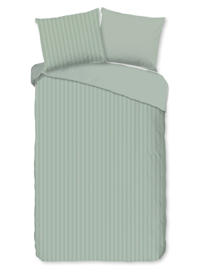 Descanso Dekbedovertrek Hotel Linnen Sevilla Groen - Katoensatijn