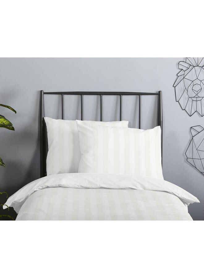 Descanso Dekbedovertrek Kindermaat Hotel Sevilla Wit - Katoensatijn