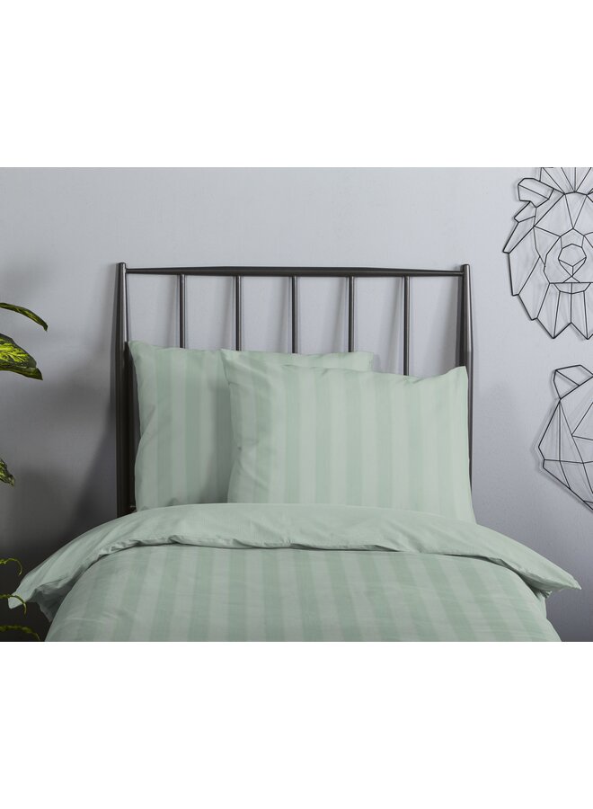 Descanso Dekbedovertrek Kindermaat Hotel Sevilla Groen - Katoensatijn