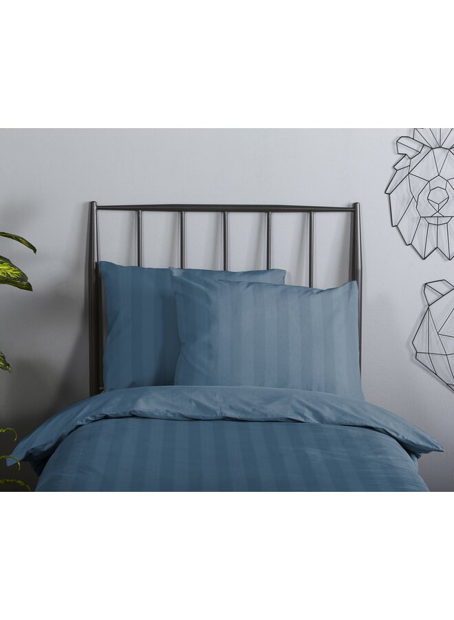 Descanso Dekbedovertrek Kindermaat Hotel Sevilla Blauw - Katoensatijn