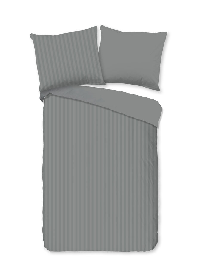 Descanso Dekbedovertrek Kindermaat Hotel Sevilla Grijs - Katoensatijn