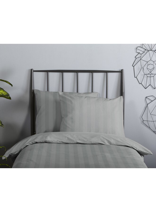 Descanso Dekbedovertrek Kindermaat Hotel Sevilla Grijs - Katoensatijn