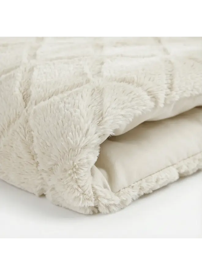 Sleeptime Dekbedovertrek Faux Fur Syon Creme - Polyester