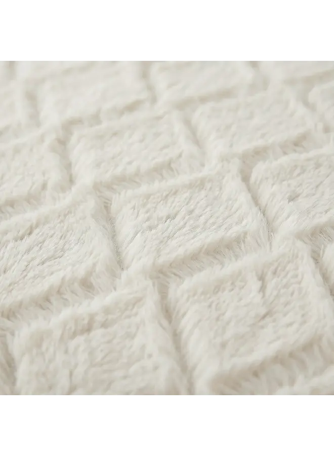 Sleeptime Dekbedovertrek Faux Fur Syon Creme - Polyester