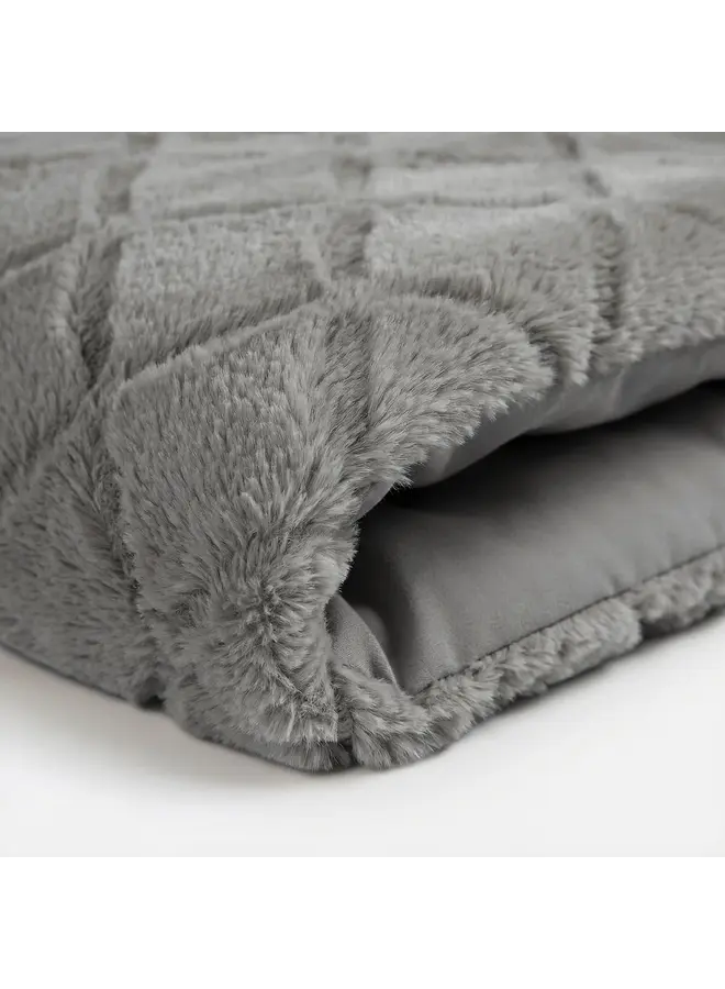 Sleeptime Dekbedovertrek Faux Fur Syon Grijs - Polyester