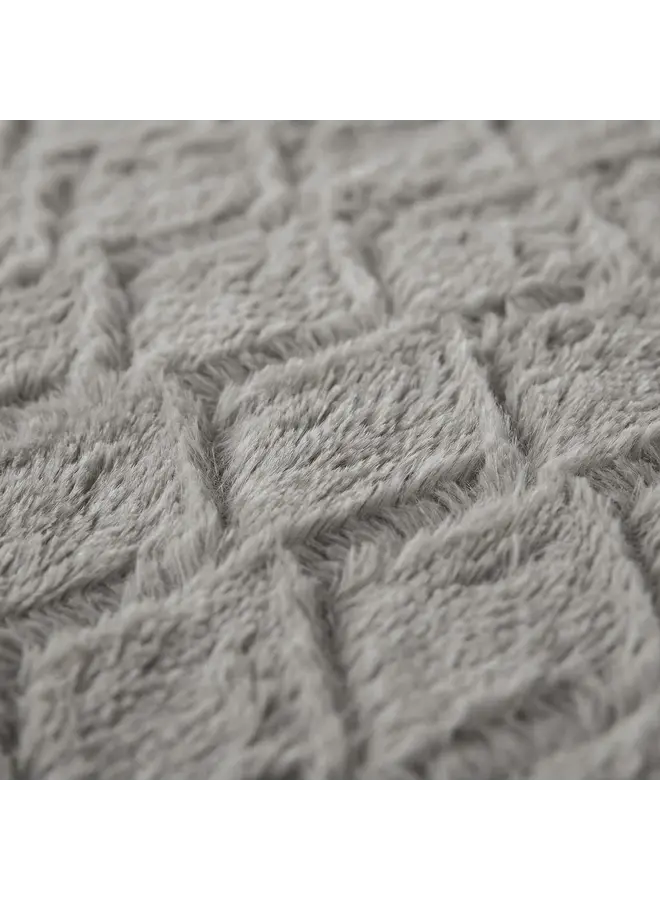 Sleeptime Dekbedovertrek Faux Fur Syon Grijs - Polyester