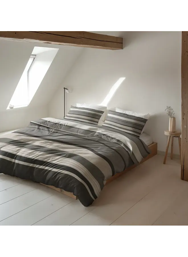 Sleeptime Dekbedovertrek Zuma Taupe - Flanel