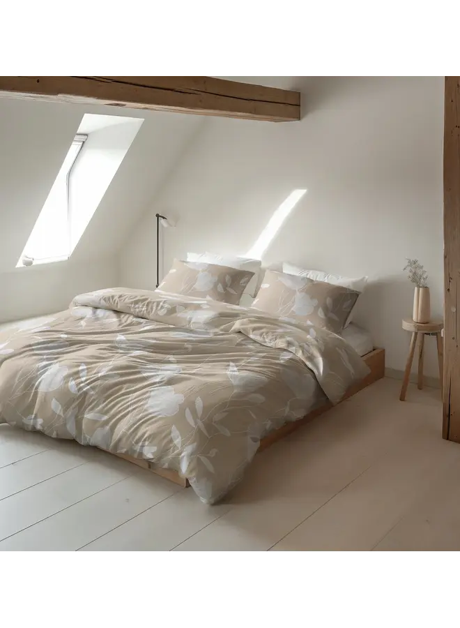 Sleeptime Dekbedovertrek Serenity Beige/Zand - Flanel