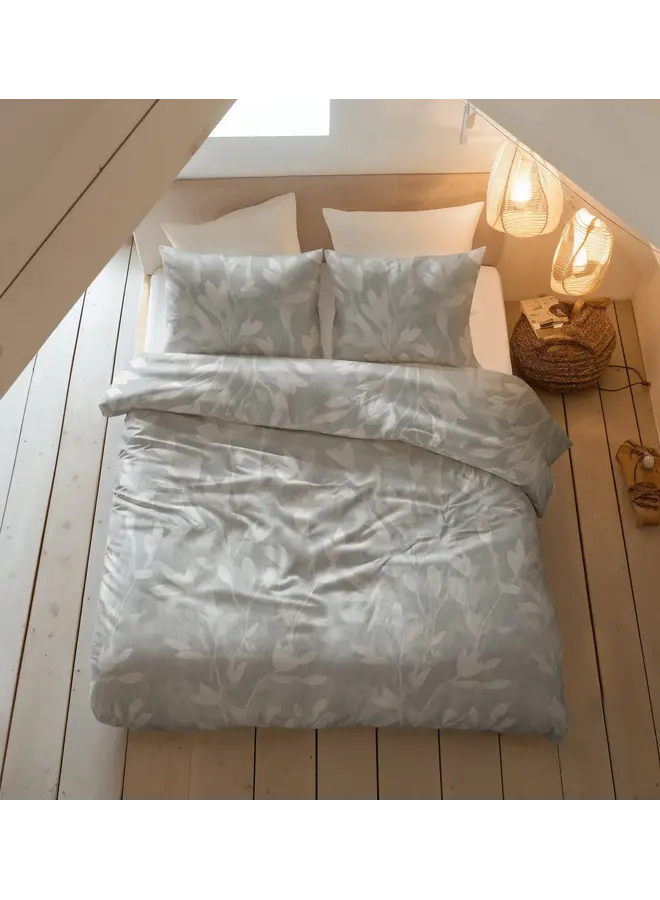 Sleeptime Dekbedovertrek Rosa Grijs - Flanel