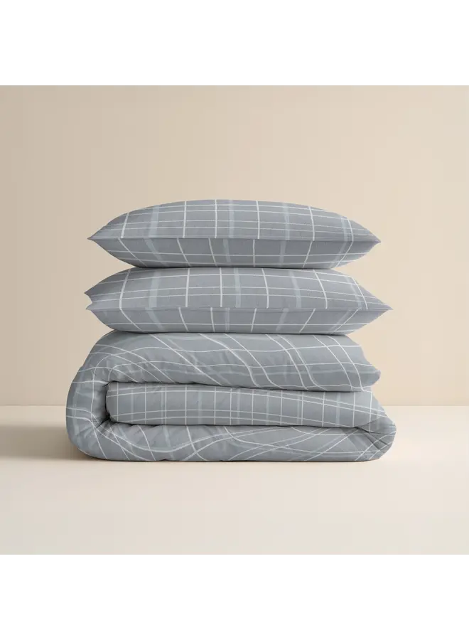 Sleeptime Dekbedovertrek Seva Blauw - Flanel