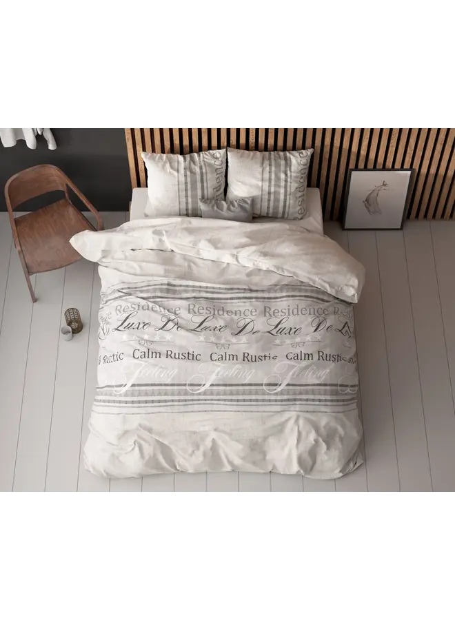 Sleeptime Dekbedovertrek Residence Grijs - Blended Katoen