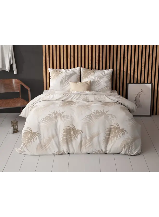 Sleeptime Dekbedovertrek Jayda Taupe - Blended Katoen