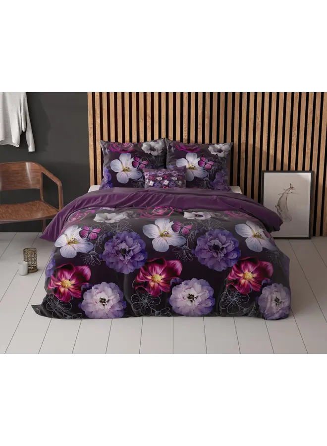 Sleeptime Dekbedovertrek Magic Flower Paars - Blended Katoen