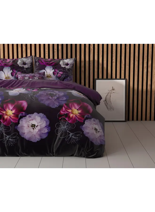 Sleeptime Dekbedovertrek Magic Flower Paars - Blended Katoen