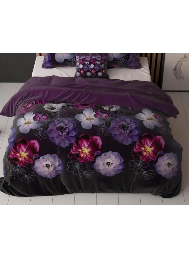 Sleeptime Dekbedovertrek Magic Flower Paars - Blended Katoen