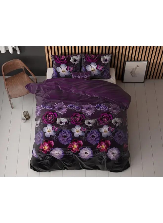 Sleeptime Dekbedovertrek Magic Flower Paars - Blended Katoen