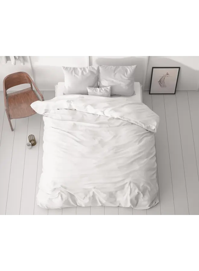 Sleeptime Dekbedovertrek Menno Wit - Microvezel