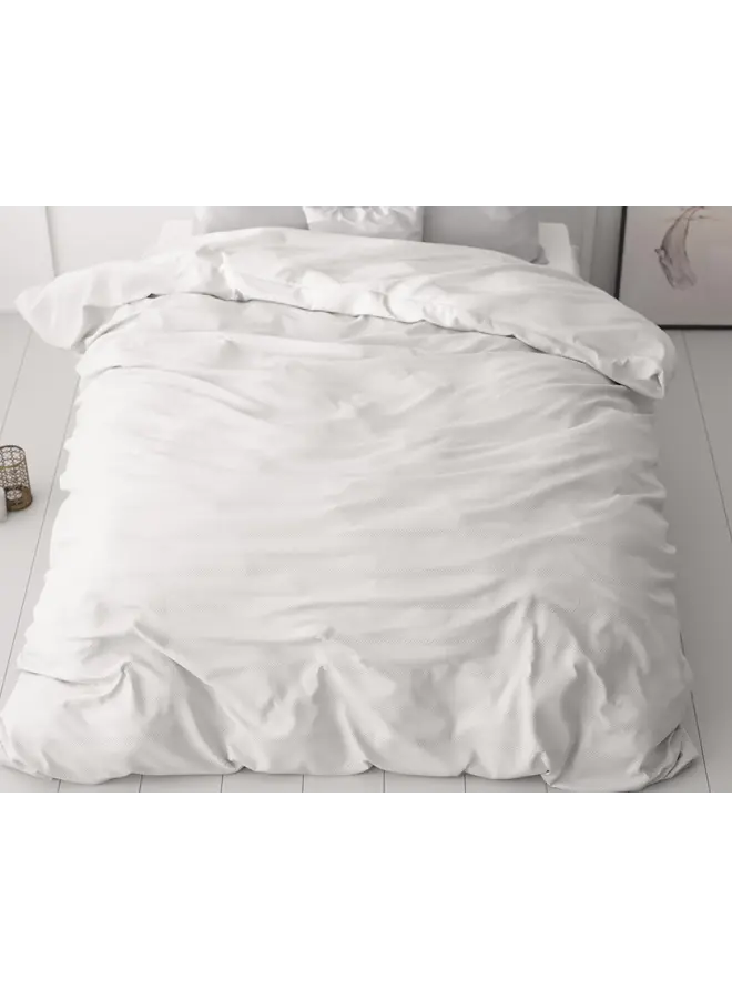 Sleeptime Dekbedovertrek Menno Wit - Microvezel