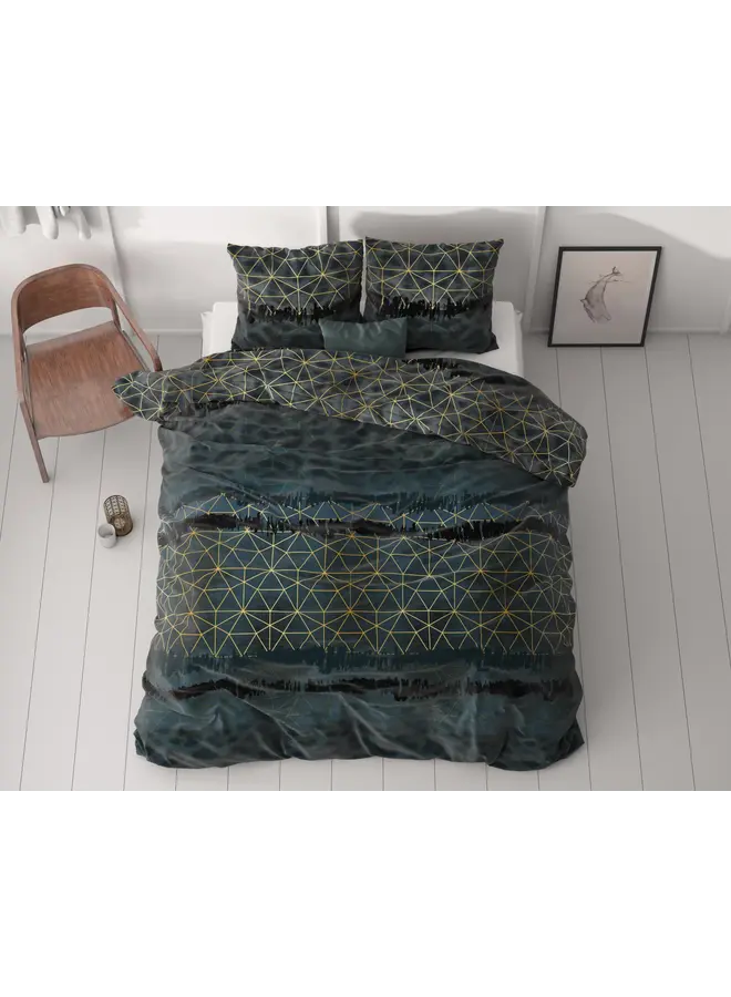 Sleeptime Dekbedovertrek Leopard Deco Donker Groen - Microvezel