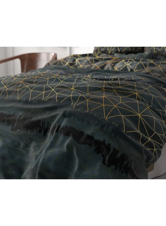 Sleeptime Dekbedovertrek Leopard Deco Donker Groen - Microvezel